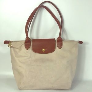longchamp cream bag